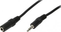 LogiLink Cablu audio LogiLink 3.5mm T-M 3m Negru (ca1054)