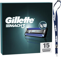 Gillette Mach3 15 darab + kulcstartó
