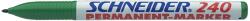 Schneider Permanent marker Schneider Maxx 240, varf rotund 1-2mm - verde (S-124004) - forit