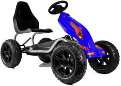 LEAN Toys Pedálos Gokart B012 felfújható kerekek kék 3619 (5908275996019)