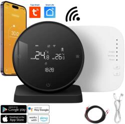  BIRAI® Smart Room Termosztát Interneten/okostelefonon keresztül vezérelhető Programozható WiFi Tuya vagy Smart Life App, Alexa és Google Home szolgáltatásból, Bármilyen központi fűtési rendsz