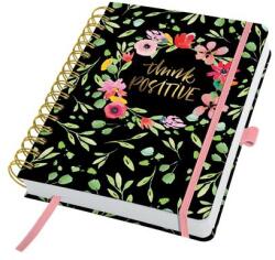Sigel Naptár, A5, heti, dátumozatlan, kemény borító, SIGEL "Jolie", Flower Love JP200 (JP200)