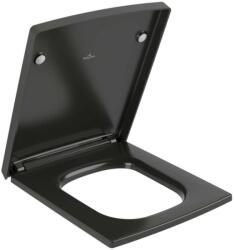 Villeroy & Boch Memento 2.0 - WC-ülőke, SoftClosing, QuickRelease, Pure Black 8M24S1R7 (8M24S1R7)
