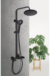 RUBINETA Coloana de dus cu baterie monocomanda Rubineta Olo+Ultra finisaj negru mat (625123)