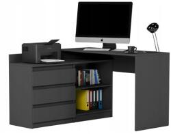  Modern Sarok Íróasztal és Komód Szett N15 - Antracit - fizz