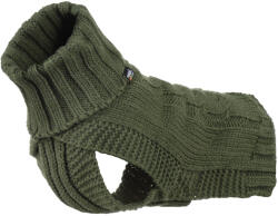  Rukka Pets Rukka Wooly kötött pulóverer kutyáknak, olívazöld, M: 38cm háthossz