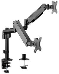 VALUE 2 részes Monitor asztali tartó 43, 2 cm (17) - 81, 3 cm (32) Fekete Dönthető, Állítható magasságú, Forgatható (17991182) (17991182) (17991182)