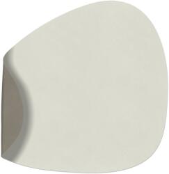 LIND DNA Terítő CURVE NUPO 37 x 44 cm, kétoldalas, len / sötét szürke, bőr, LIND DNA (LIND992405)