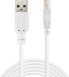 Sandberg 502-78 USB kábel 1, 8 M USB A USB B Fehér (502-78)