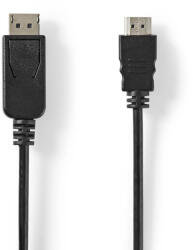 Nedis CCGL37101BK20 video átalakító kábel 2 M DisplayPort HDMI Fekete (CCGL37101BK20)