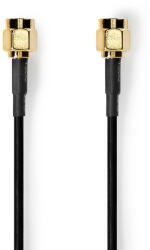 Nedis CSGL02000BK50 koax kábel 5 M SMA Fekete (CSGL02000BK50)