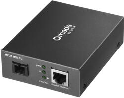 TP-Link Omada MC211CS-20 hálózati média konverter 1000 Mbit/s 1310 nm Single-mode Fekete (MC211CS-20) - compzone