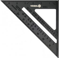 VOREL Picior riglă unghi drept 250 x 180 mm aluminiu (18377) Vinclu