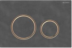 GEBERIT Clapeta de actionare, rotunda, spalare cu doua volume de apa, culoare metalica rosie-aurie, Geberit Sigma50 115.650. JM. 1 (115.650.JM.1)