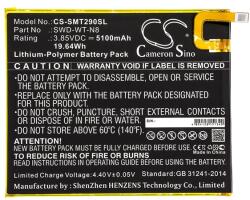 Cameron Sino CS-SMT290SL Akku - Samsung Galaxy Tab A 8.0 LTE (2019) SM-T295, Lítium-polimer, 5100 mAh