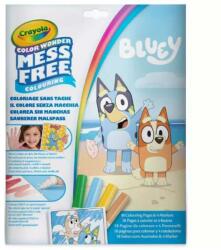 Crayola Crayola: Color Wonder - Bluey maszatmentes kifestő készlet mappában