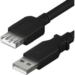 YENKEE USB A (M) - USB A (F) kábel, 1, 5 m, YCU 014 BK