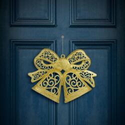 Family Collection Karácsonyi dekoráció - masni - akasztható - glitteres arany - 35 cm, 59705A