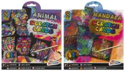 Grafix képkarcoló 6 db 19, 5x19, 5cm, 2 féle Ajánlott 4-14 éves korig unisex (00766)