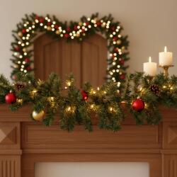 Family Collection Fenyő girland - sötét zöld - 270 cm - PVC, 56450