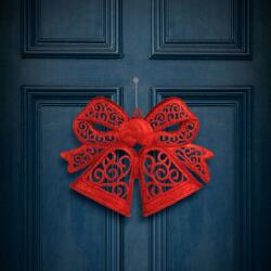 Family Collection Karácsonyi dekoráció - masni - akasztható - piros - 35 cm, 59705C