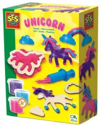 SES Creative Neon csillogós unikornis gyurma Ajánlott 3-6 éves korig lányoknak [Cikkszám 70347]