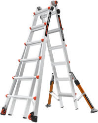 Little Giant Ladder Телескопична алуминиева стълба Little Giant Conquest 2.0 M26, 4x6 стъпала за всички терени (16336EN)