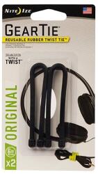 Nite Ize Benzi elastice multifunționale Nite Ize Gear Tie 6" 2 buc. - Black
