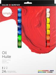 Daler Rowney Simply Set de vopsele de ulei 24 x 12 ml (118500124)