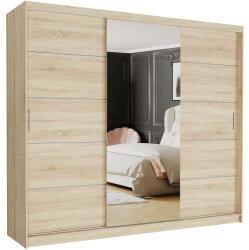  Gardróbszekrény Norvio I. 250x218x60 cm, Sonoma - fizz