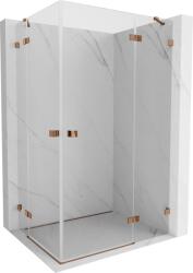 Mexen Lunar Duo cabină de duș cu deschidere dreapta 105 x 80 cm, transparent, aur roz - 834-105P-080L-60-00 (834-105P-080L-60-00)