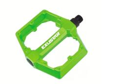 Exustar PB70 alu platform pedál, zöld