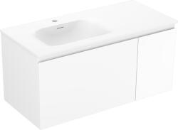 Mexen Orio dulap de baie 90 cm cu lavoar Vela stânga, 1S, 1D, alb mat - 91A13-09047-3-BBFF01-W23L01 (91A13-09047-3-BBFF01-W23L01)