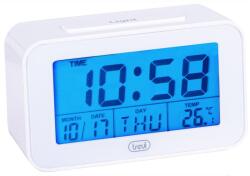 Trevi SLD 3P50 digitális ébresztőóra nagy LCD kijelző, kék háttérvilágítás, hőmérővel, naptár, 9 ébresztőhang, SNOOZE funkció