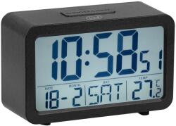 Trevi SLD 3P60 digitális ébresztőóra nagy LED kijelzővel, hőmérővel, naptárral, fekete