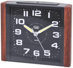 Trevi SL 3095 V kvarc ébresztőóra nagy, megvilágított számlap, elektronikus ébresztés és hangtalan SWEEP működés, fa szín