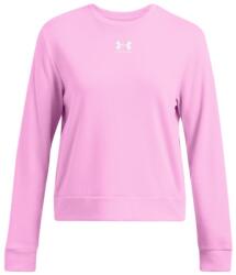 Under Armour Rival Terry Crew Női Pulóver - XL, Rózsaszín