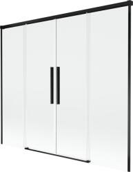 Mexen Rox paravan baie cu 2 foi glisante 170 x 150 cm, transparent, negru - 8C9-170-002-70-00 (8C9-170-002-70-00)