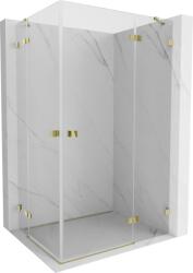 Mexen Lunar Duo cabină de duș cu ușă batantă dreapta 105 x 85 cm, transparentă, aurie - 834-105P-085L-50-00 (834-105P-085L-50-00)