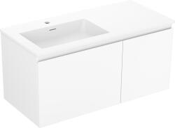 Mexen Orio dulap baie 100 cm cu lavoar Otis stâng, 1S, 1D, alb mat - 91A13-10047-3-BBFF01-W18L01 (91A13-10047-3-BBFF01-W18L01)