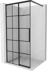 Mexen Rox perete de duș Walk-in stânga 90 x 200 cm, grilă neagră 8 mm, negru - 8C2-090-003-70-77-L (8C2-090-003-70-77-L)
