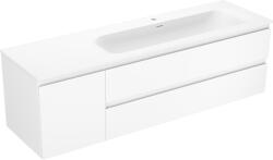 Mexen Orio dulap baie 160 cm cu lavoar Vela dreapta, 2S, 1D, alb mat - 91A13-16047-3-BBFFFF01-W23P01 (91A13-16047-3-BBFFFF01-W23P01)