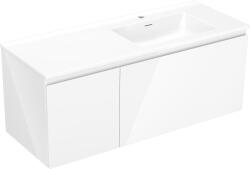 Mexen Orio dulap baie 120 cm cu lavoar Otis pe dreapta, 1S, 1D, alb lucios - 91A13-12047-3-BBFF00-W18P00 (91A13-12047-3-BBFF00-W18P00)