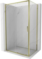 Mexen Exo-S cabina de duș glisantă 90 x 120 cm, transparentă, aurie - 8151-090-120-50-00 (8151-090-120-50-00)