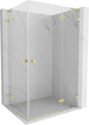 Mexen Lunar L Cabină de duș Duo, cu deschidere spre dreapta, 95 x 75 cm, transparentă, aurie șlefuită - 834L-095P-075L-55-00 (834L-095P-075L-55-00)