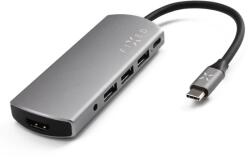 Fixed 6-portos USB 3.0 Hub Space Gray (PO_FIXHU-6IN1) - iconink
