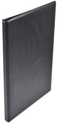 Bluering Villámzáras mappa A4, műanyag Bluering®, fekete (VILLPVCFEK) - tonerpiac