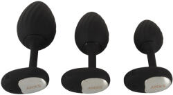 Anos - set plug anal cu vibrații - negru (54059630000) Vibrator