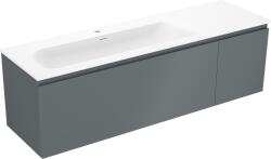Mexen Orio dulap baie 160 cm cu lavoar Vela stânga, 1S, 1D, grafit mat/alb mat - 91A13-16047-3-BBFF66-W23L01 (91A13-16047-3-BBFF66-W23L01)