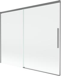 Mexen Rox paravan de cadă cu 2 uși glisante 190 x 150 cm, transparent, gun metal - 8C9-190-001-95-00 (8C9-190-001-95-00)